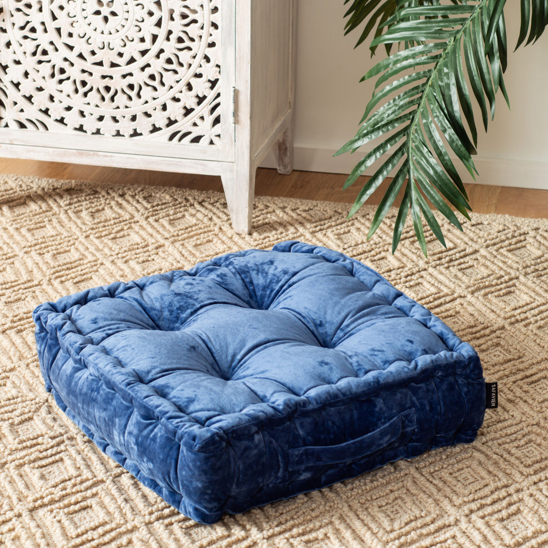 SAFAVIEH Belia Floor Pillow Periwinkle Image 1