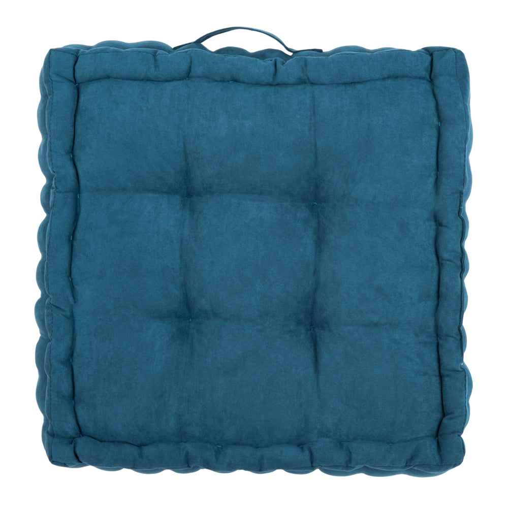 SAFAVIEH Gardenia Floor Pillow Dark Turquoise Image 2