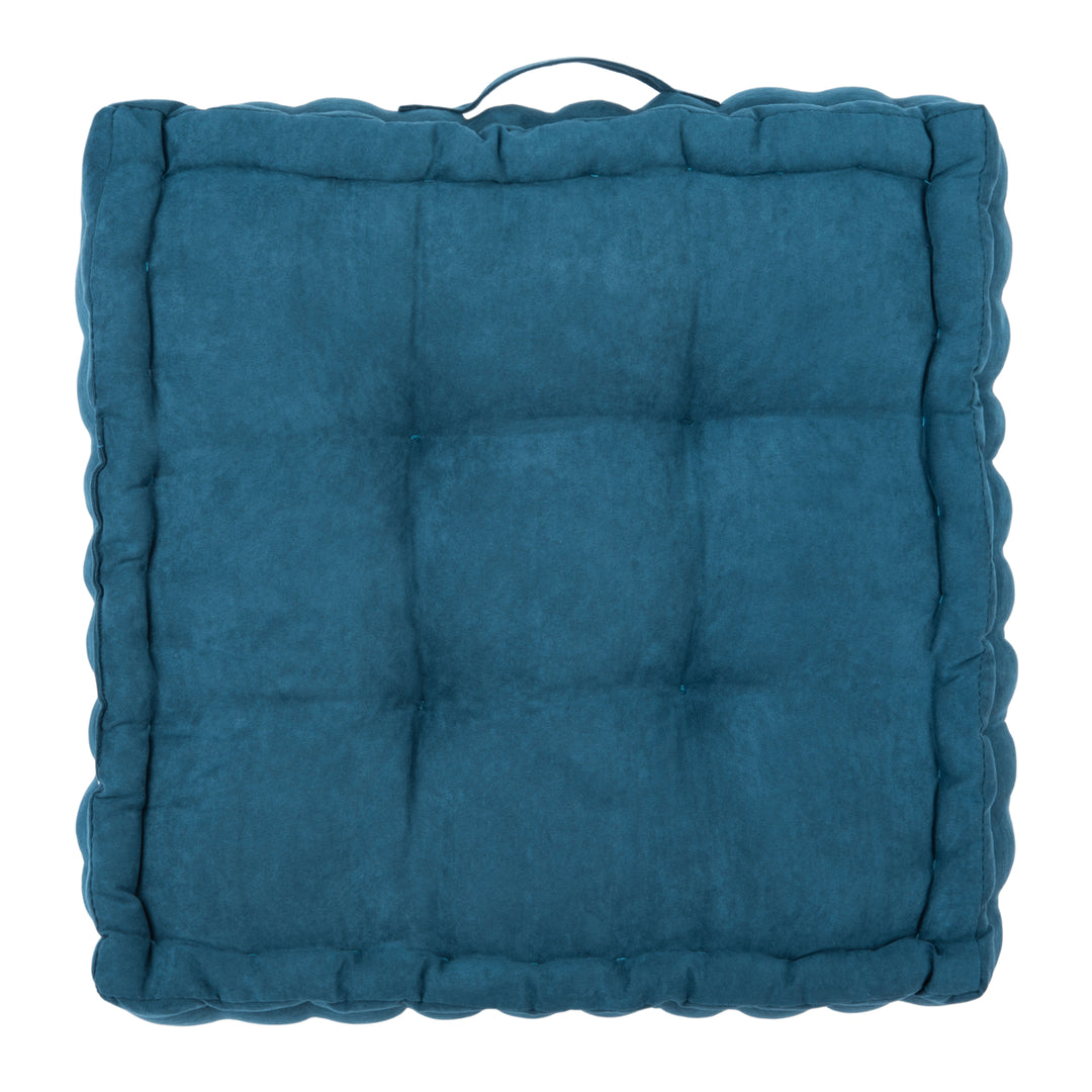 SAFAVIEH Gardenia Floor Pillow Dark Turquoise Image 3