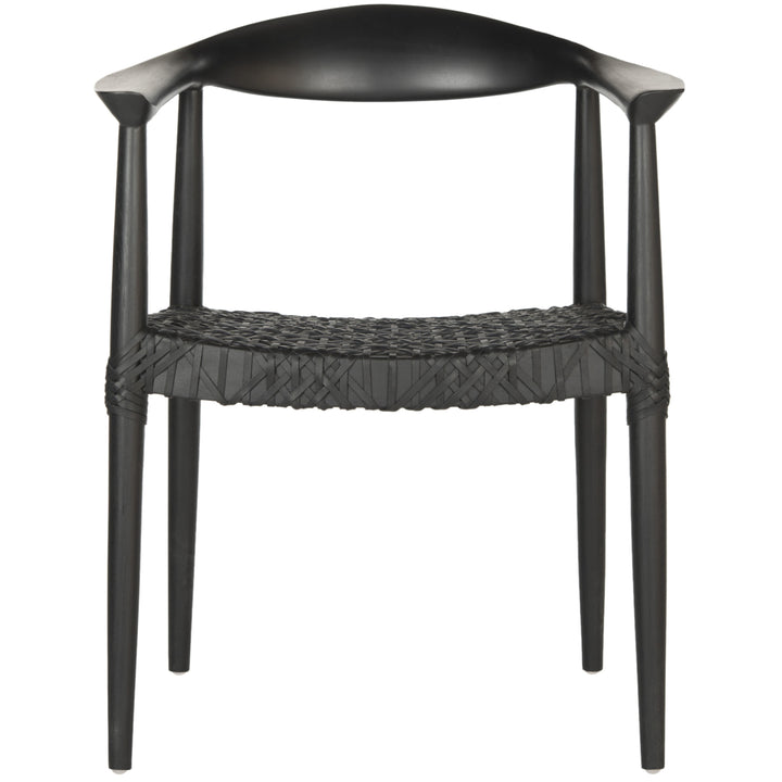 SAFAVIEH Bandelier Arm Chair Black / Black Image 1