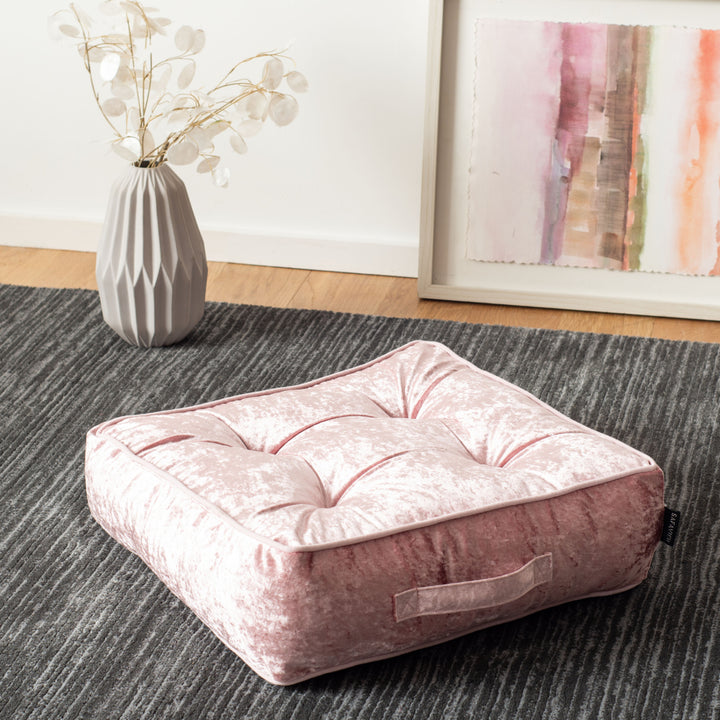 SAFAVIEH Primrose Floor Pillow Rose Image 1