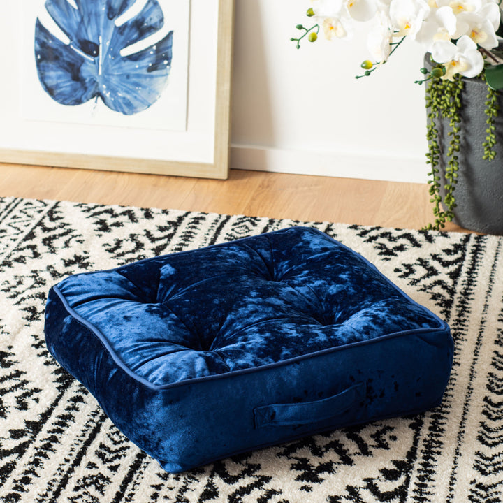 SAFAVIEH Primrose Floor Pillow Blue Image 1