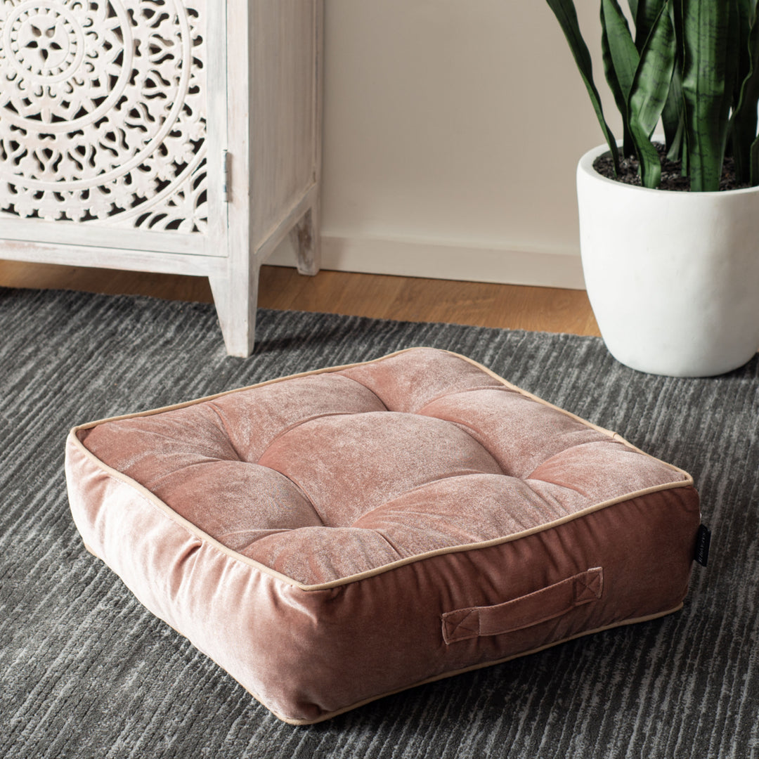 SAFAVIEH Primrose Floor Pillow Pink Image 1