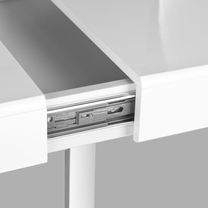 SAFAVIEH Berkley Desk White / Chrome Image 5