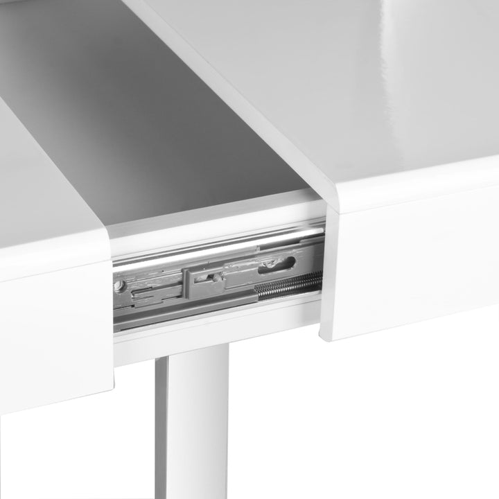 SAFAVIEH Berkley Desk White / Chrome Image 8