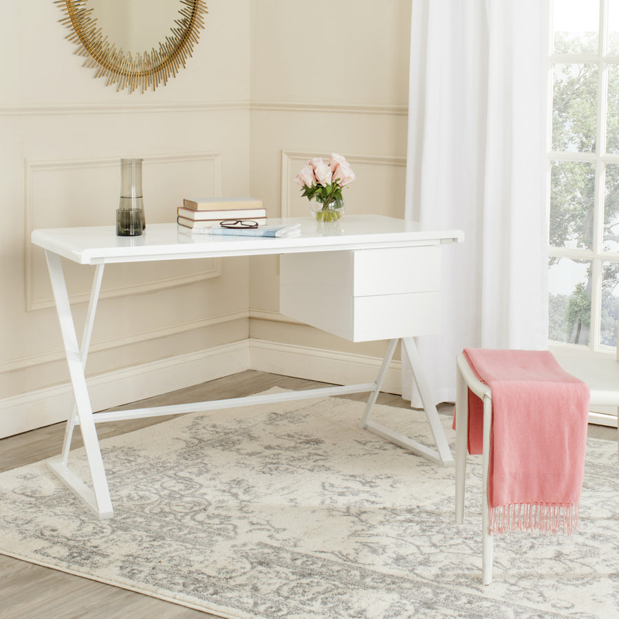 SAFAVIEH Watkins Desk White Image 1