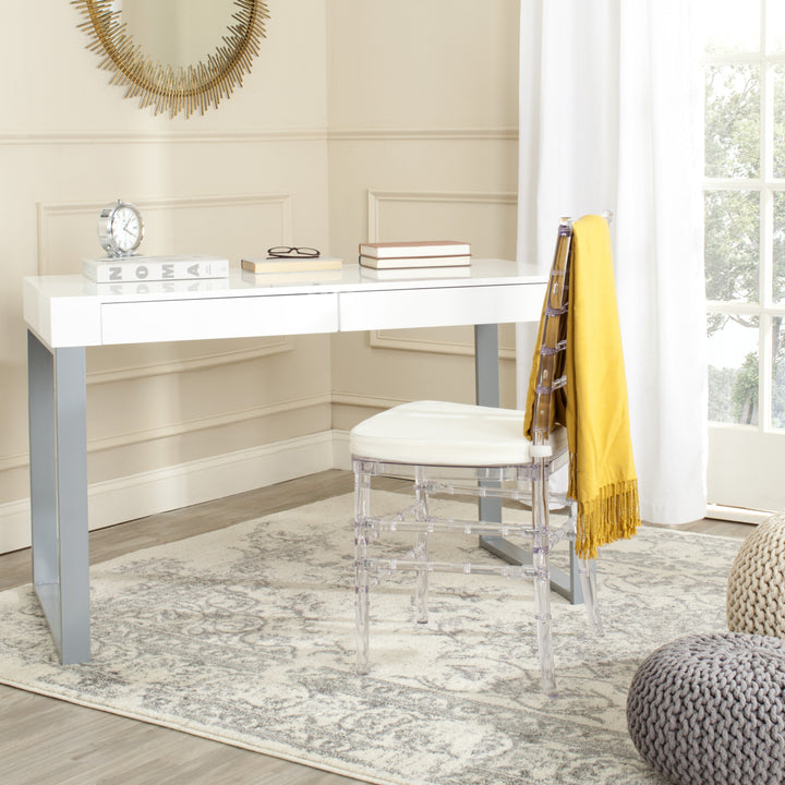 SAFAVIEH Barton Desk White / Grey Image 1