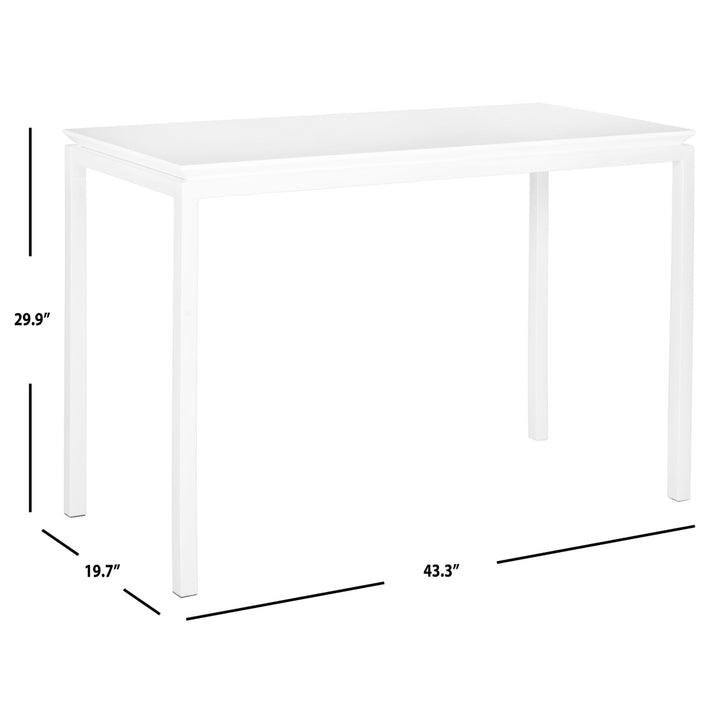 SAFAVIEH Duke Desk White Image 4