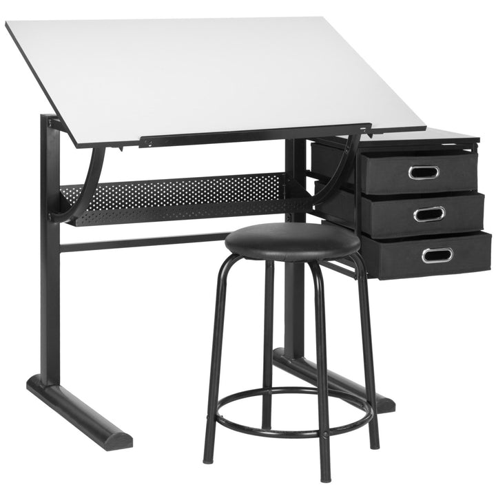 SAFAVIEH Harvard Writing Desk Black / White Image 3