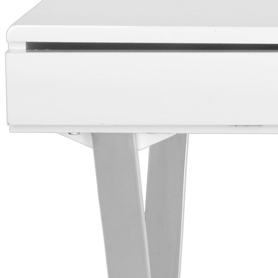 SAFAVIEH Gordon Desk White / Chrome Image 7