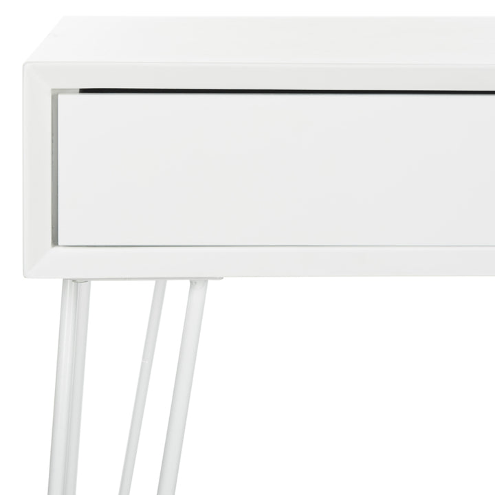 SAFAVIEH Cade Mid-Century Retro 2-Drawer Desk White Image 6