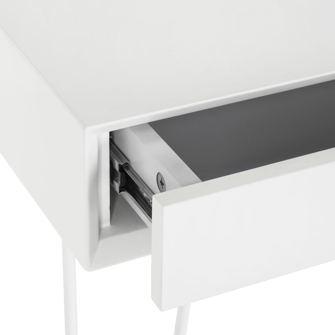 SAFAVIEH Cade Mid-Century Retro 2-Drawer Desk White Image 12