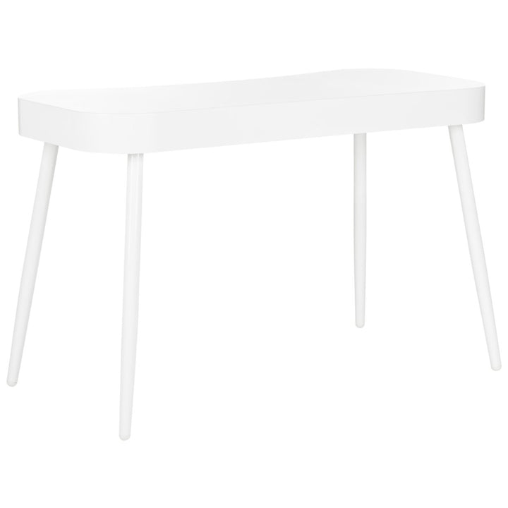 SAFAVIEH Madan Mid-Century Scandinavian One Drawer Desk White Image 7