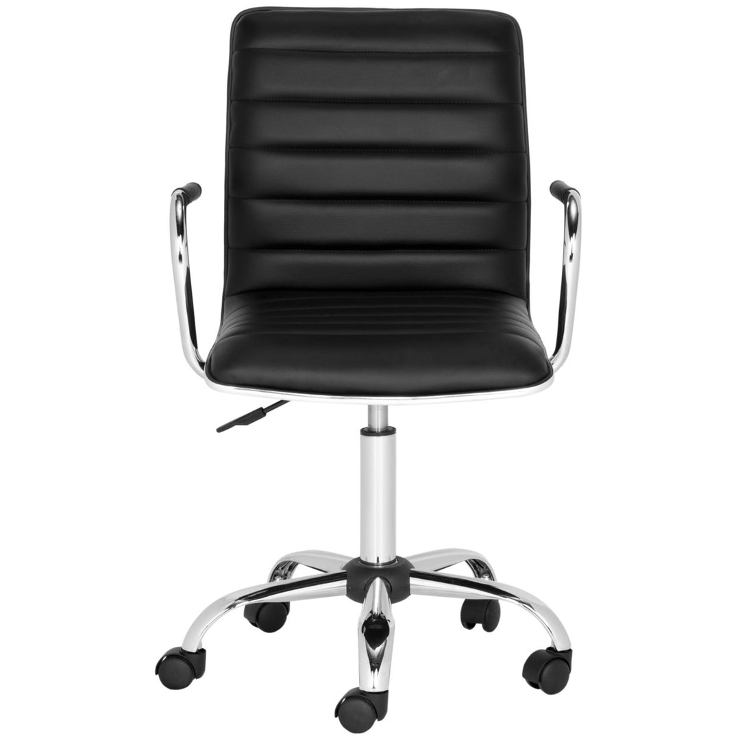 SAFAVIEH Jonika Swivel Desk Chair Black Image 2