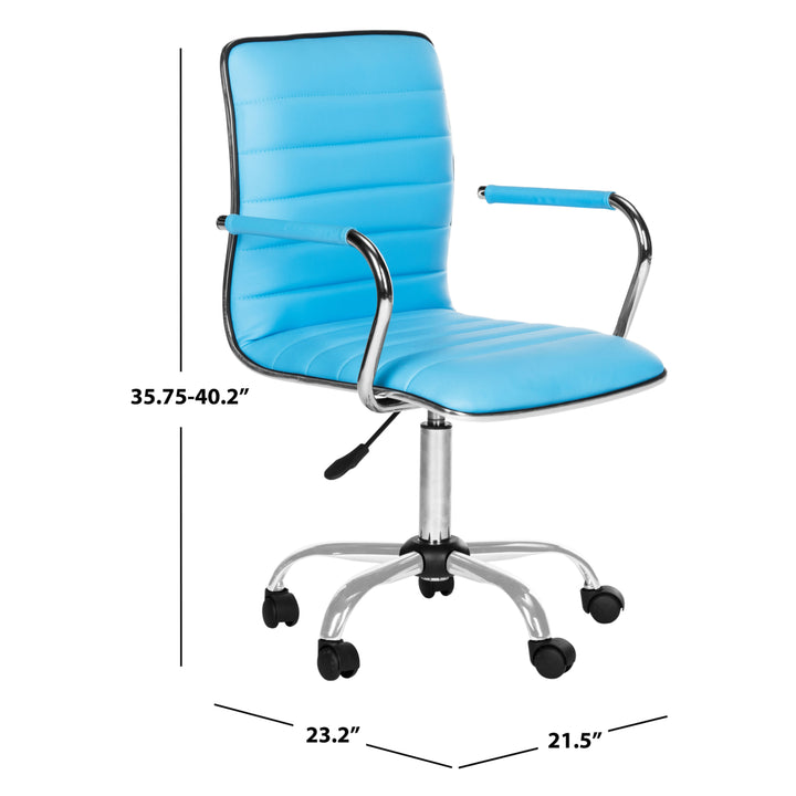 SAFAVIEH Jonika Desk Chair Blue Image 4