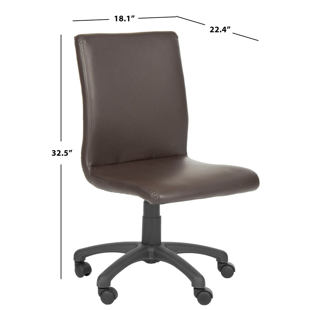 SAFAVIEH Hal Desk Chair Brown Image 4