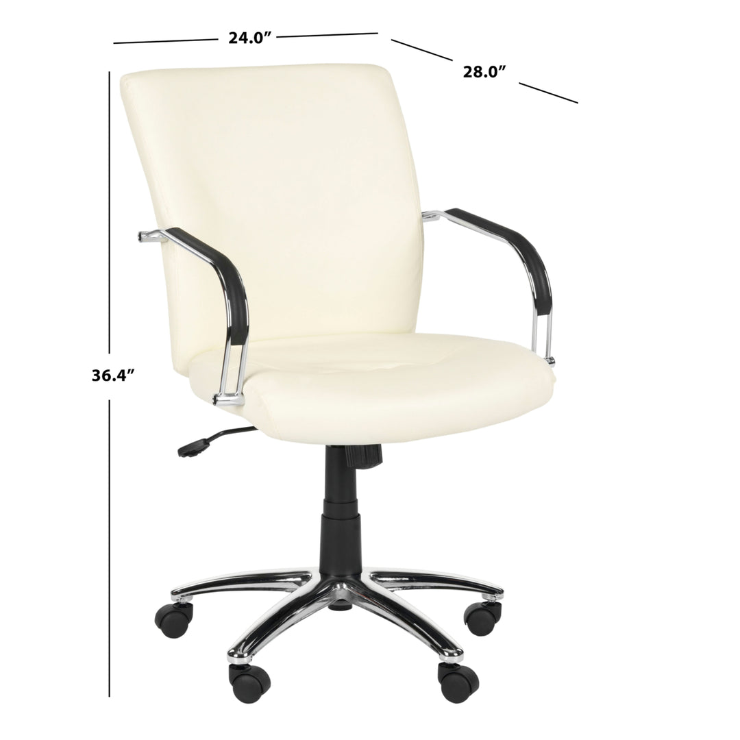 SAFAVIEH Lysette Desk Chair Creme Image 4