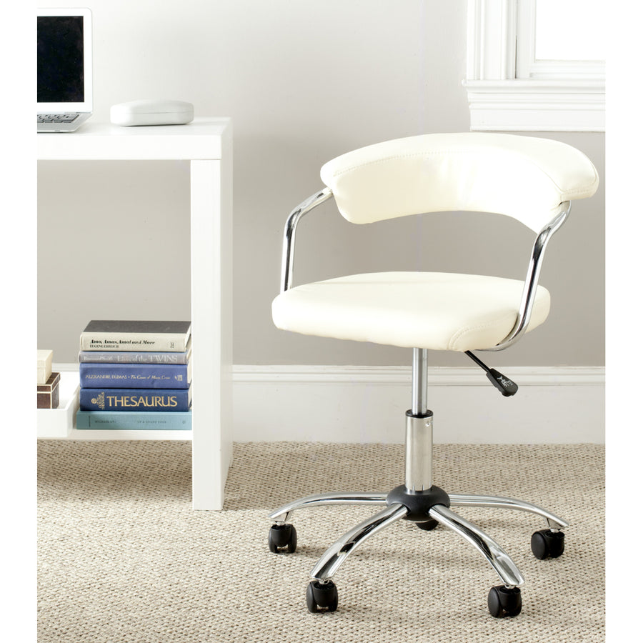 SAFAVIEH Pier Desk Chair Creme Image 1