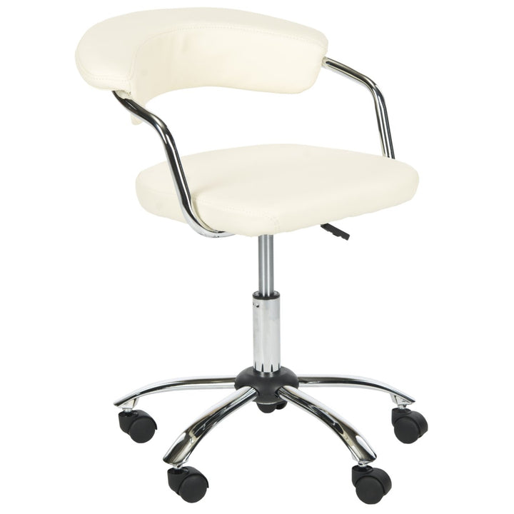 SAFAVIEH Pier Desk Chair Creme Image 3