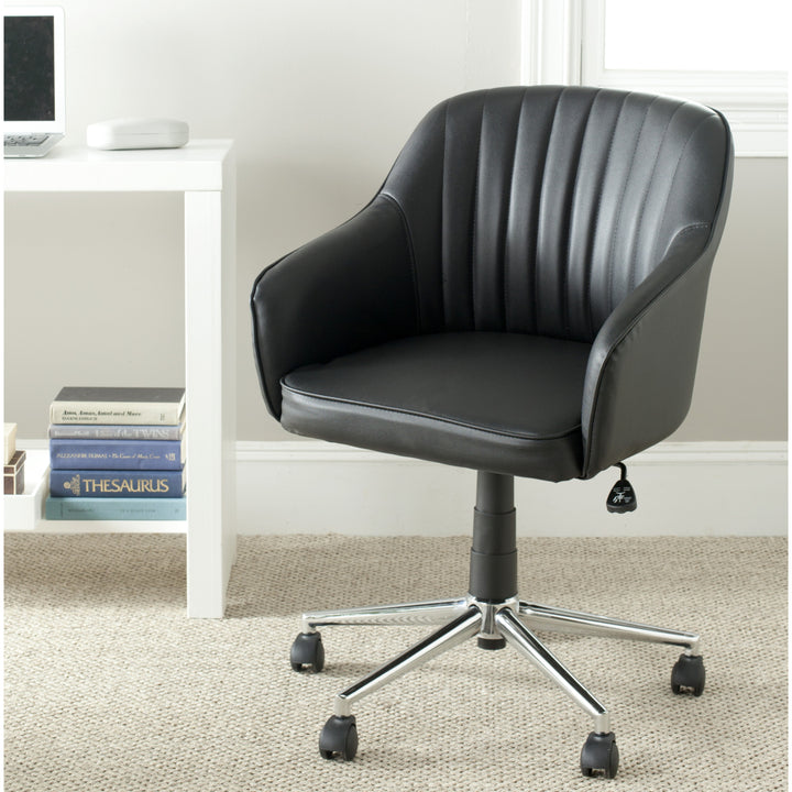 SAFAVIEH Hilda Desk Chair Black Image 1