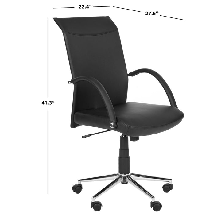 SAFAVIEH Dejana Desk Chair Black Image 4