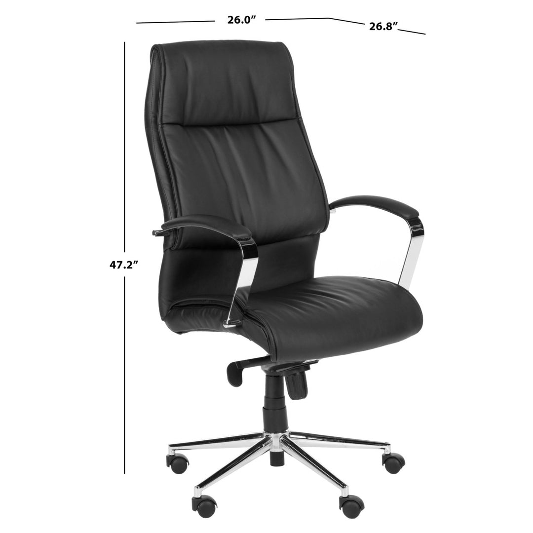 SAFAVIEH Fernando Desk Chair Black Image 4