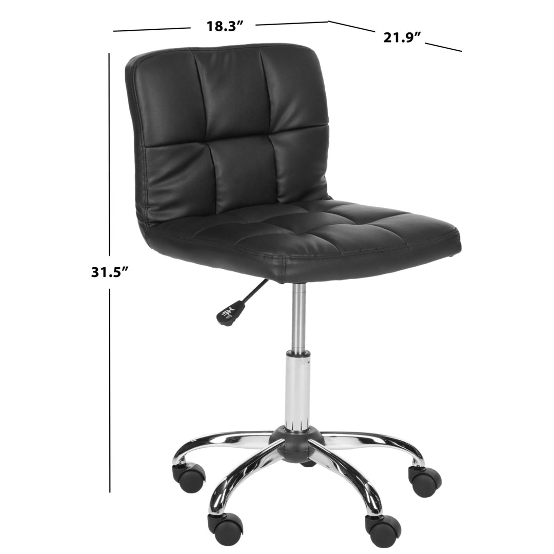 SAFAVIEH Brunner Desk Chair Black Image 4