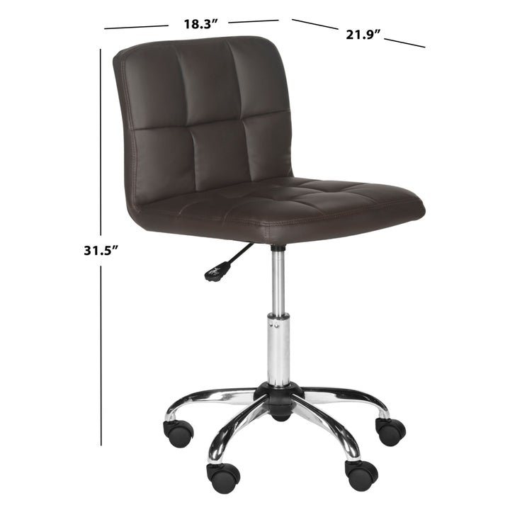 SAFAVIEH Brunner Desk Chair Brown Image 4