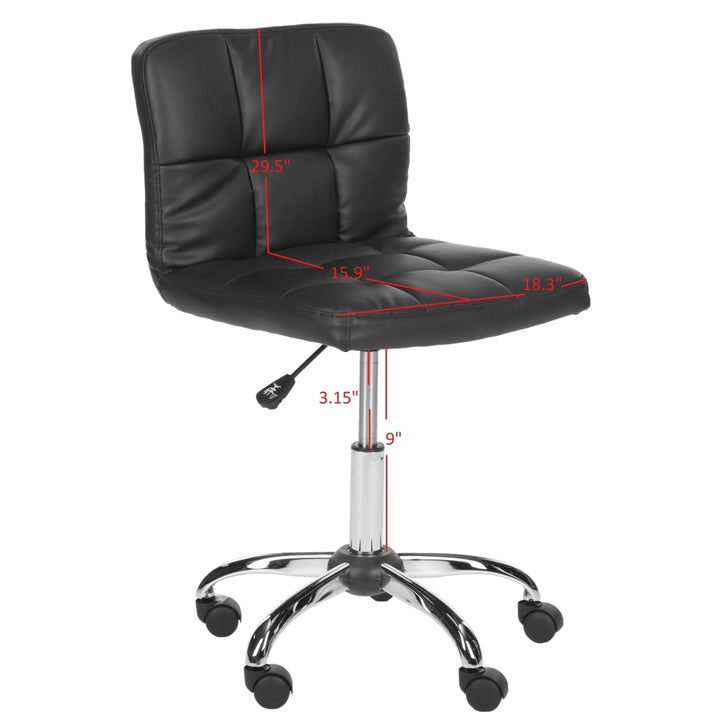 SAFAVIEH Brunner Desk Chair Black Image 6