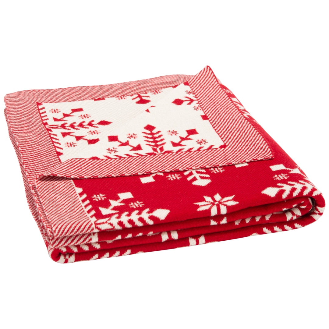 SAFAVIEH Frost Throw Red Image 3