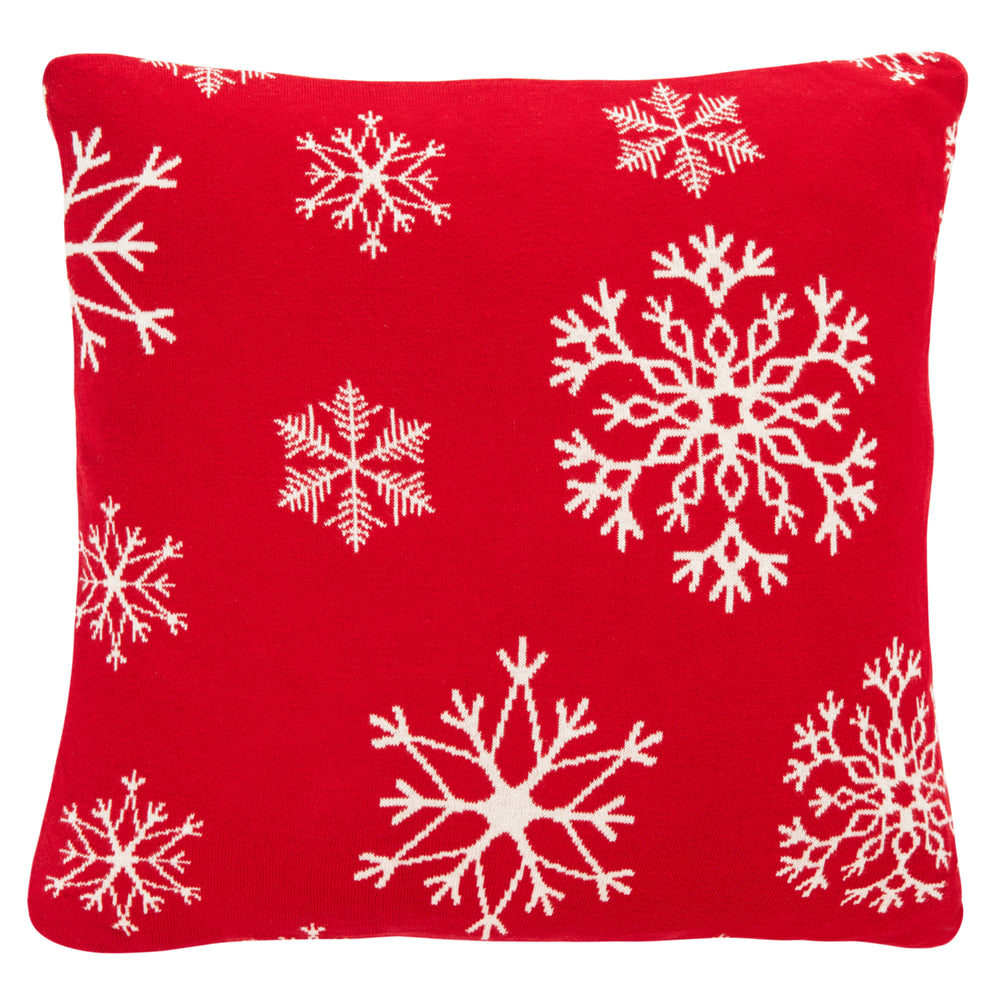 SAFAVIEH Snowflake Pillow Red Image 2