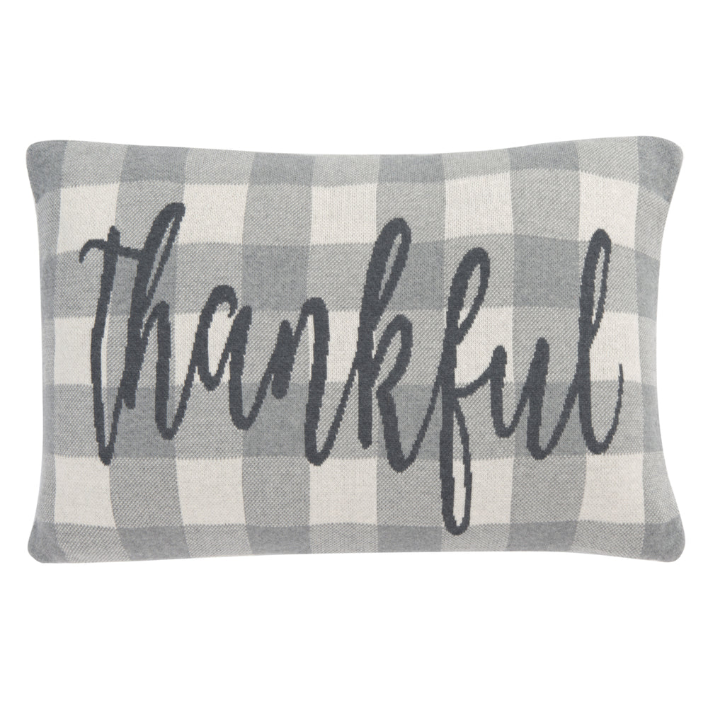 SAFAVIEH Be Thankful Pillow Beige / Mustard Image 2