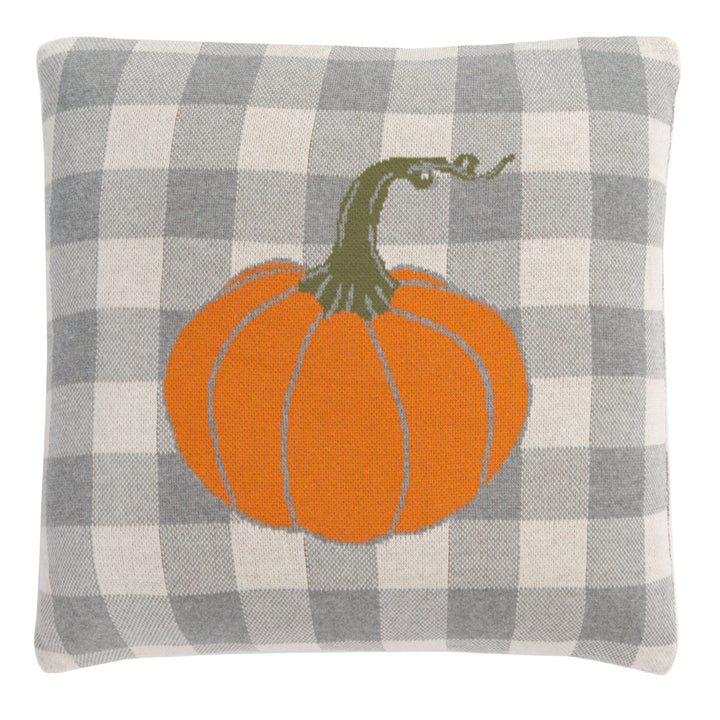 SAFAVIEH Fall Pumpkin Pillow Grey / Orange Image 2