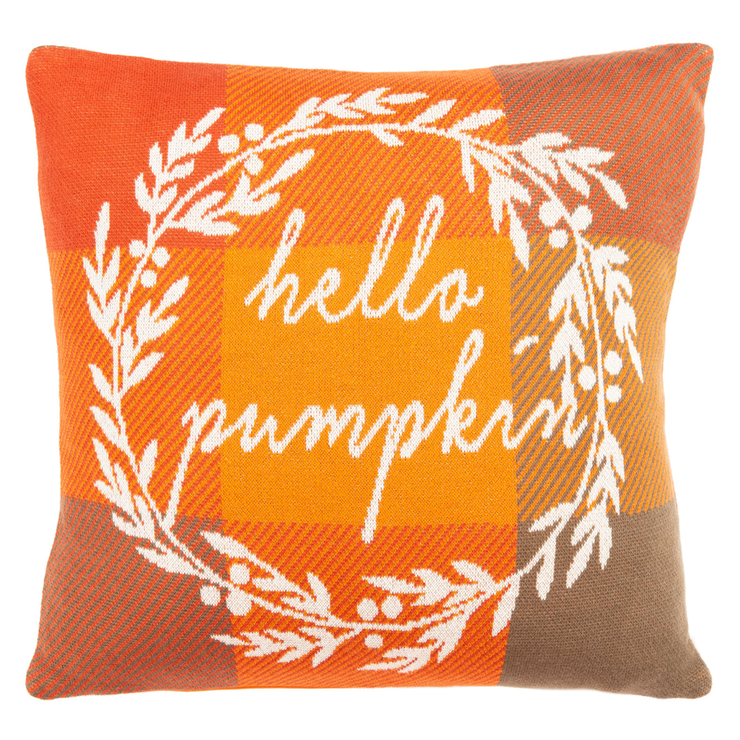 SAFAVIEH Hello Pumpkin Pillow Orange Image 2