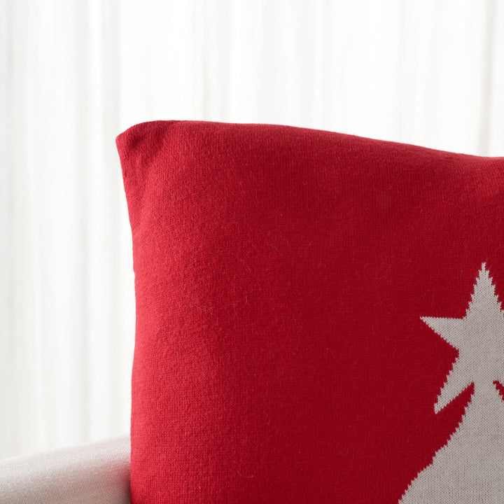 SAFAVIEH Miracle Pillow Red / White Image 1