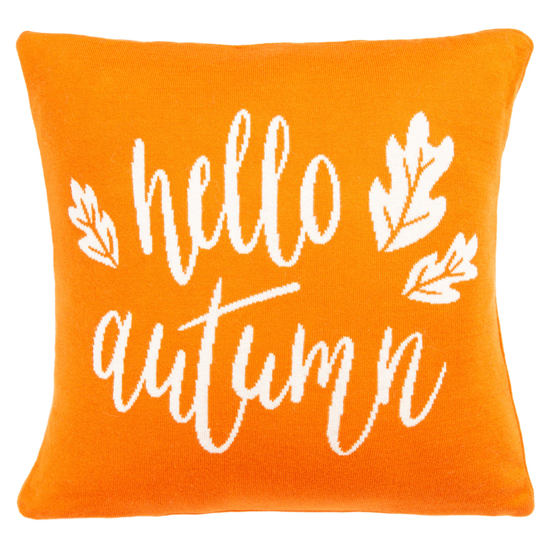 SAFAVIEH Hello Autumn Pillow Orange Image 2