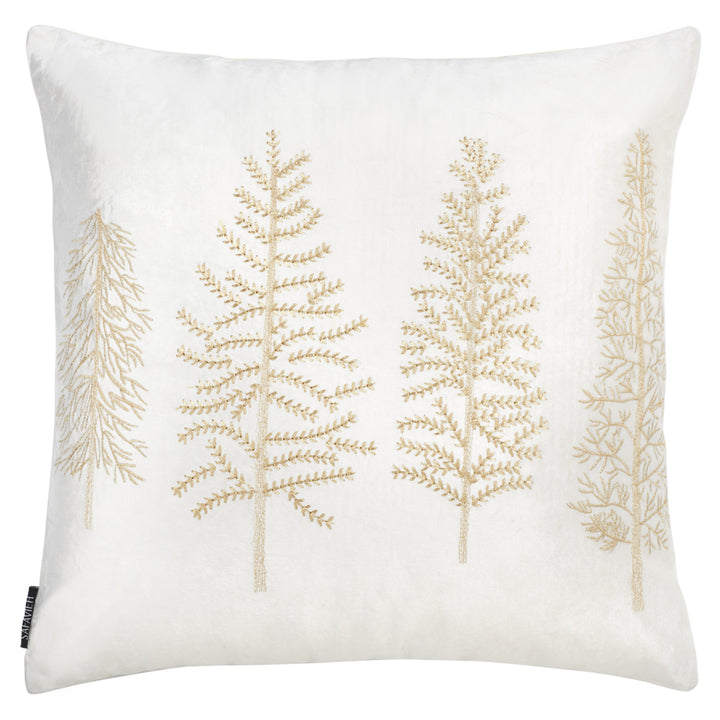 SAFAVIEH Seasons Tree Pillow White / Gold Image 2