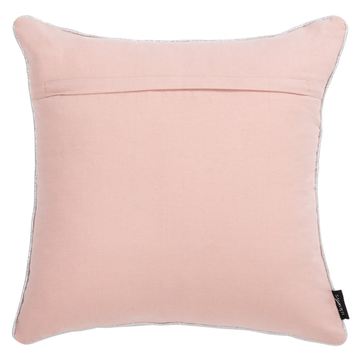 SAFAVIEH Sunderland Snowflake Pillow Silver / Pink Image 3