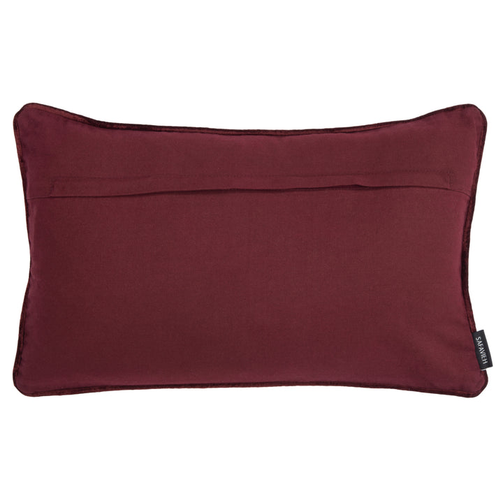 SAFAVIEH Falling Snow Pillow Maroon Image 3