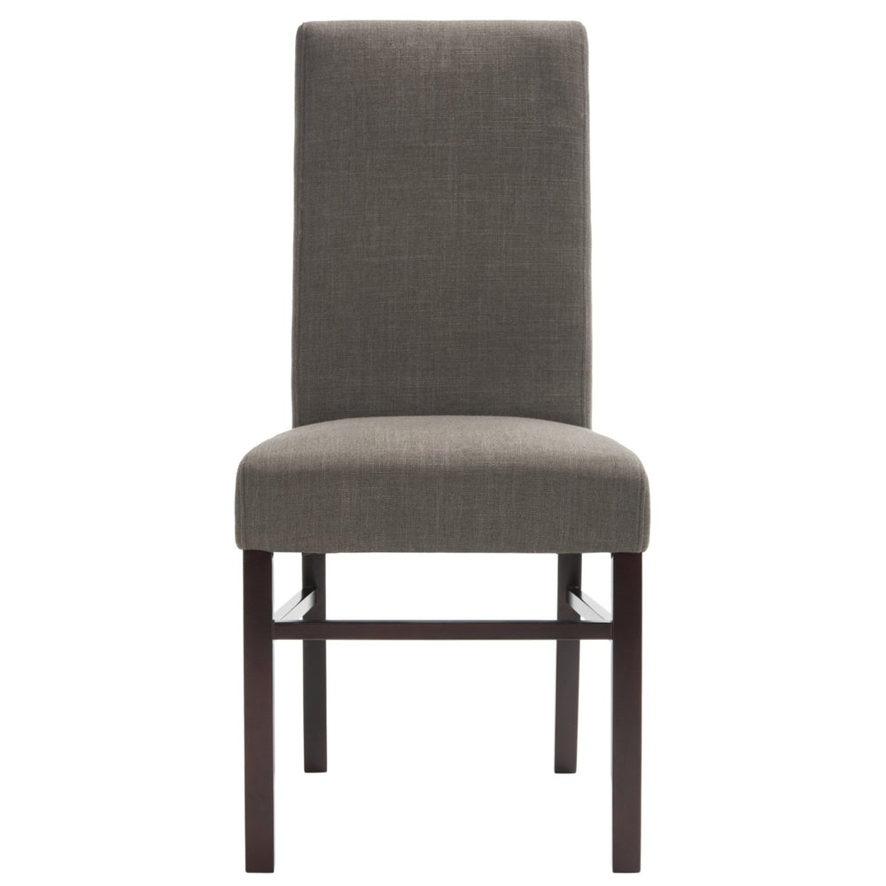 SAFAVIEH Classic 20H Linen Side Chair Set of 2 Charcoal Image 2