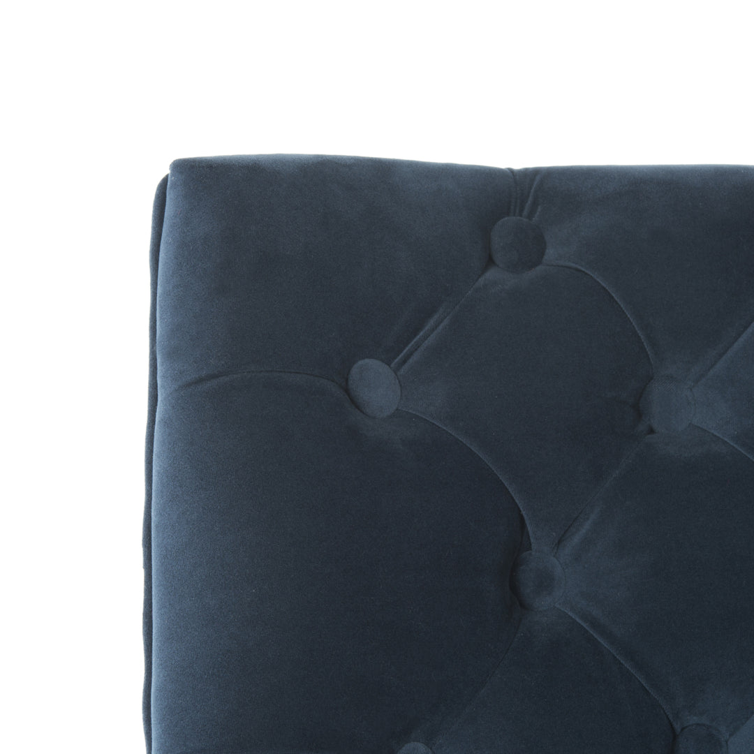 SAFAVIEH Soho Tufted Velvet Swivel Desk Chair Navy Image 4