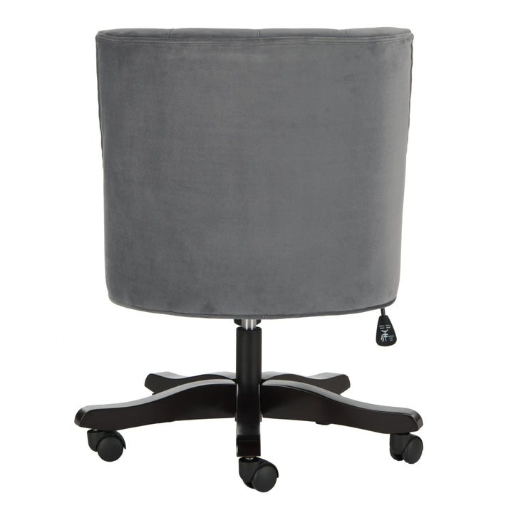 SAFAVIEH Soho Tufted Velvet Swivel Desk Chair Grey Image 5