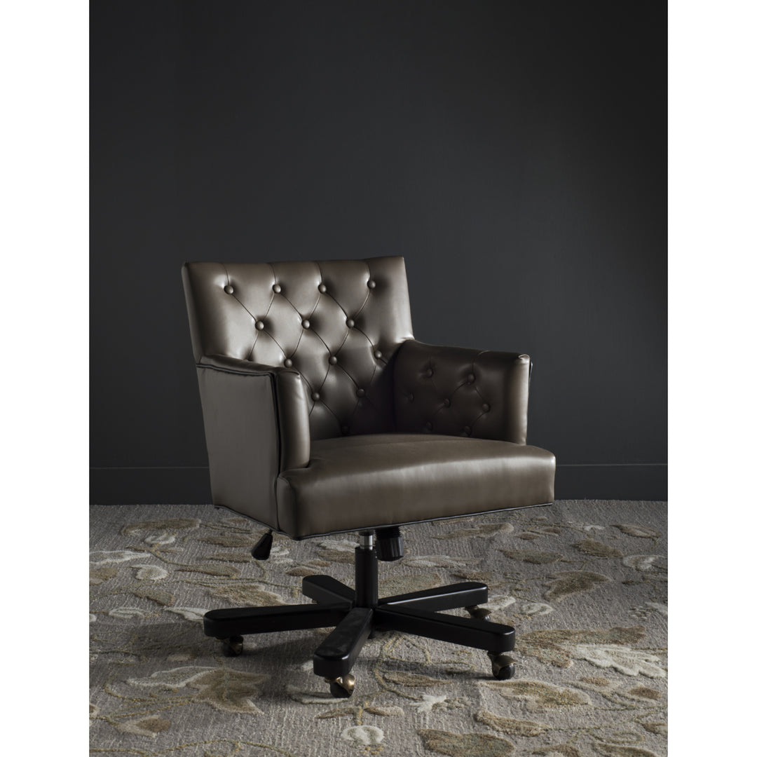 SAFAVIEH Chambers Office Chair Clay / Black Image 1