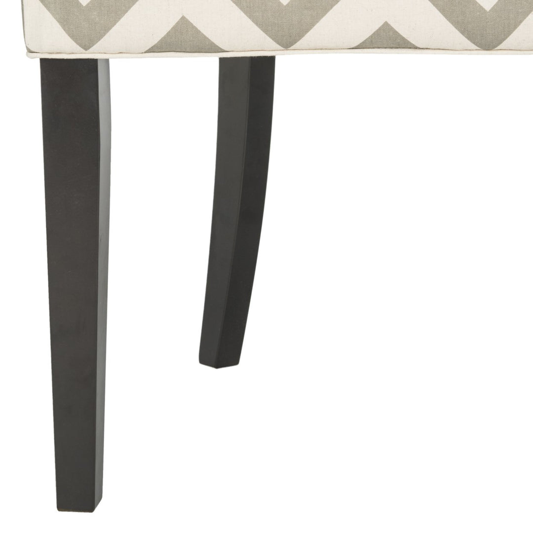 SAFAVIEH Lester 19H Chevron Dining Chair Set of 2 Grey / White Image 8