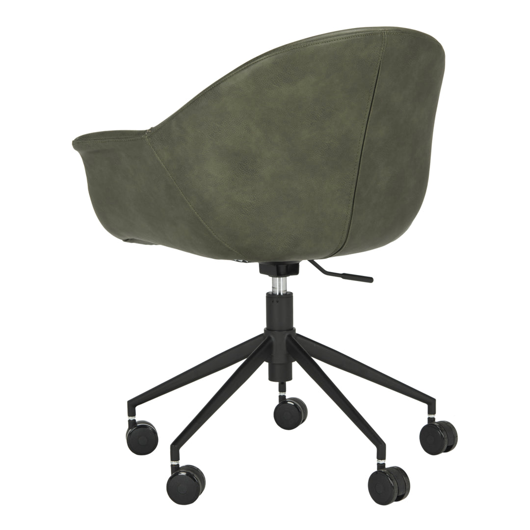 SAFAVIEH Ember Office Chair Green / Black Image 8