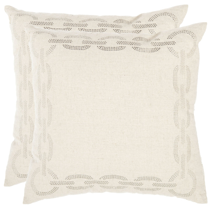 SAFAVIEH Sibine Pillow Set of 2 Beige Image 5