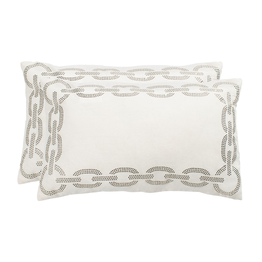 SAFAVIEH Sibine Pillow Set of 2 Beige Image 6