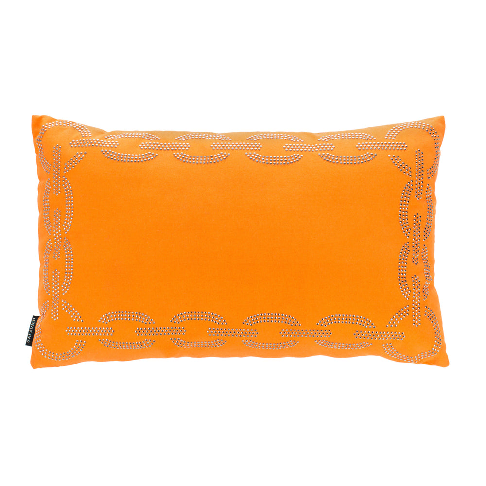 SAFAVIEH Sibine Pillow Set of 2 Orange Image 2