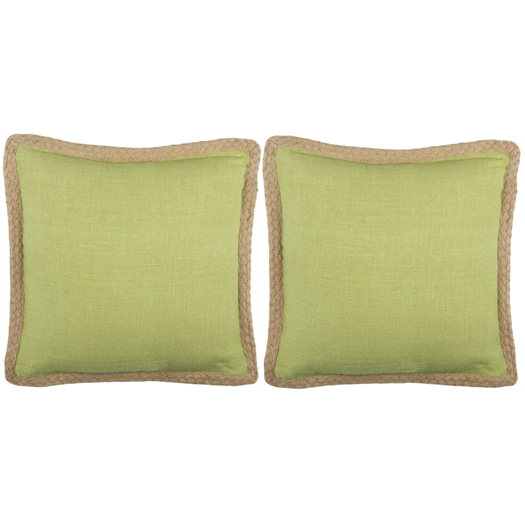 SAFAVIEH Sweet Sorona Pillow Set of 2 Green Image 5