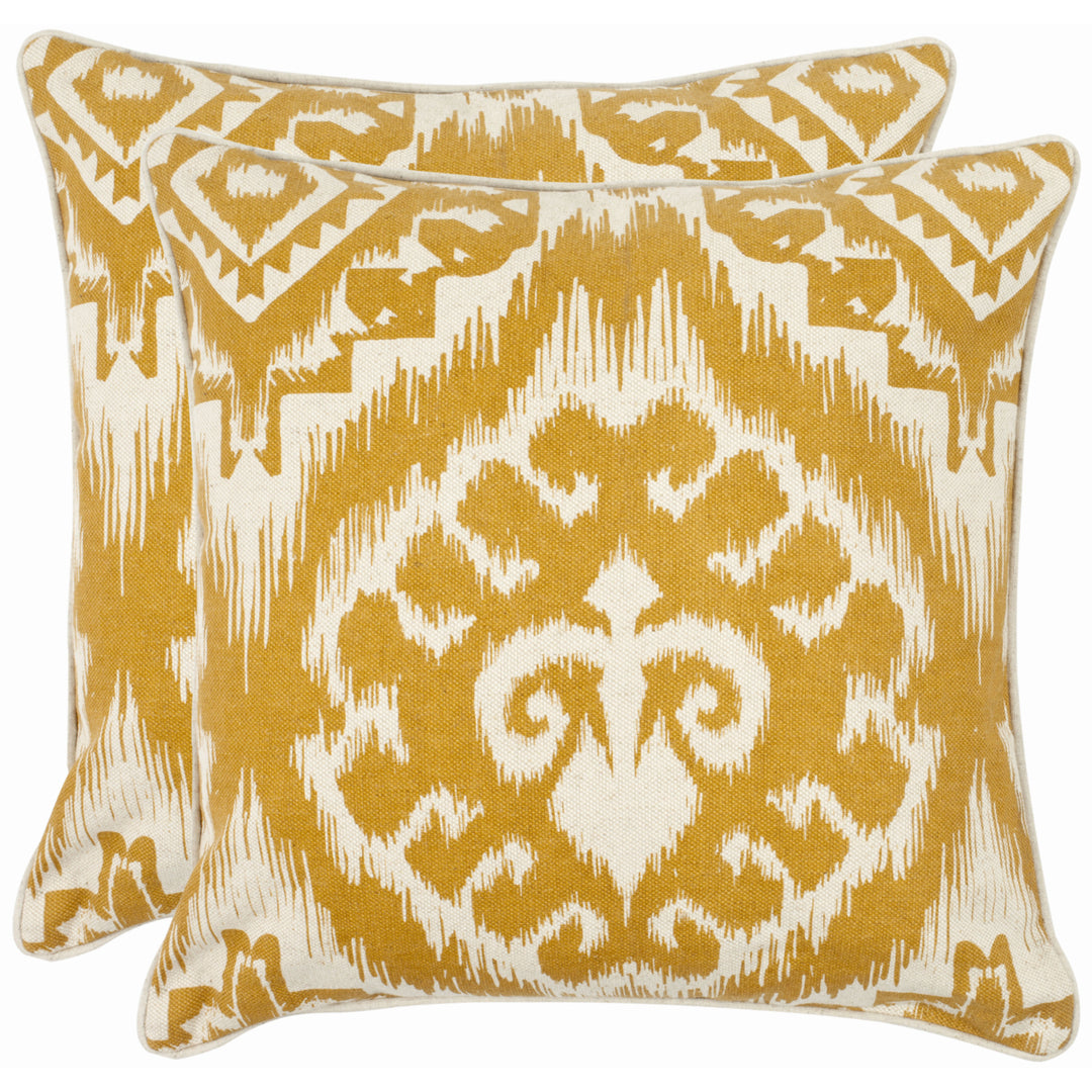 SAFAVIEH Amiri Pillow Set of 2 Saffron Image 1